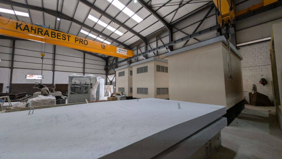 Usine KAHRABEST PRO - Fabrication de postes préfabriqués en béton armé